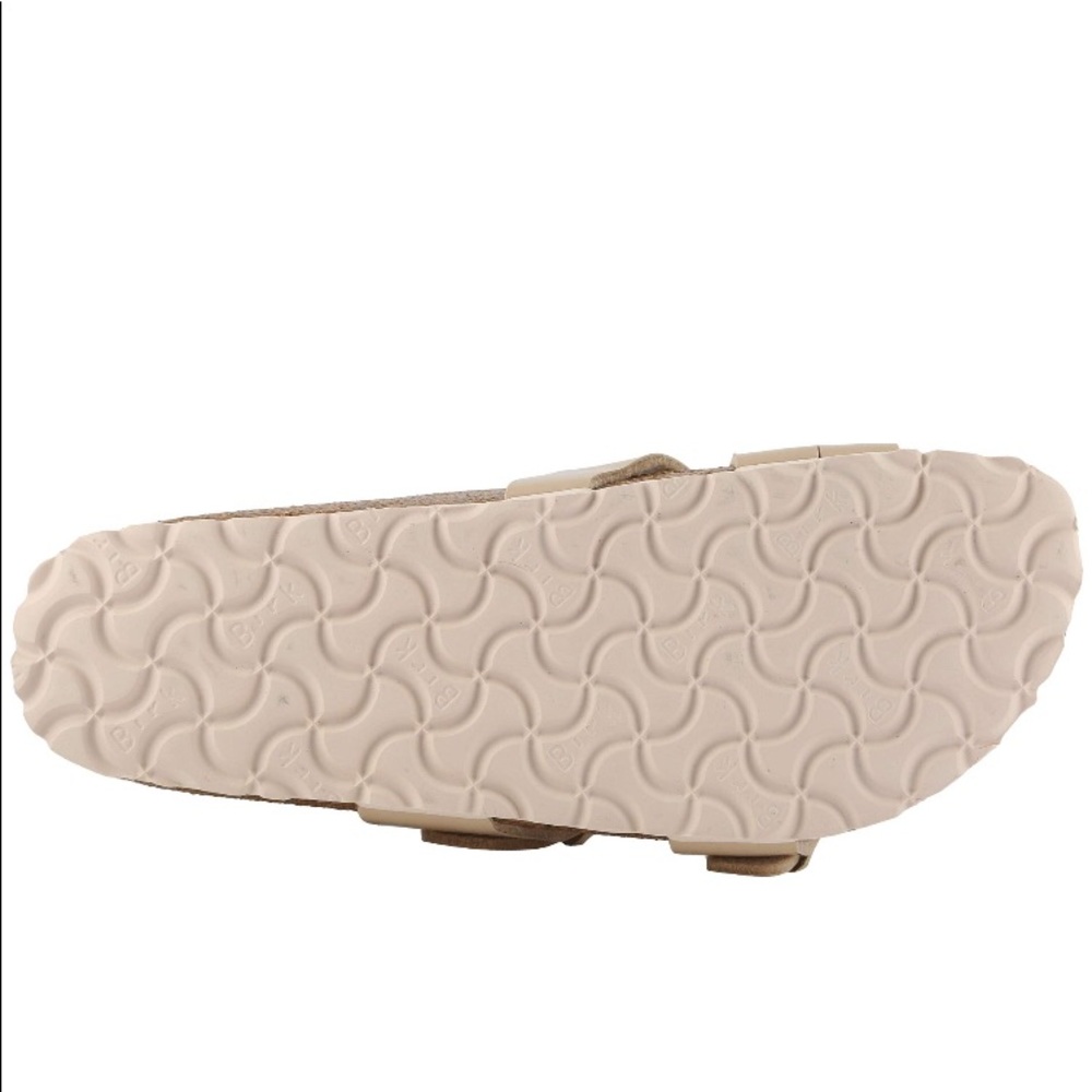 Birkenstock YAO Sandal In SAND PATENT 41/10 NIB - Picture 4 of 7